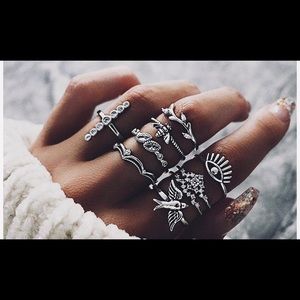 Boho Rings 9pc Set